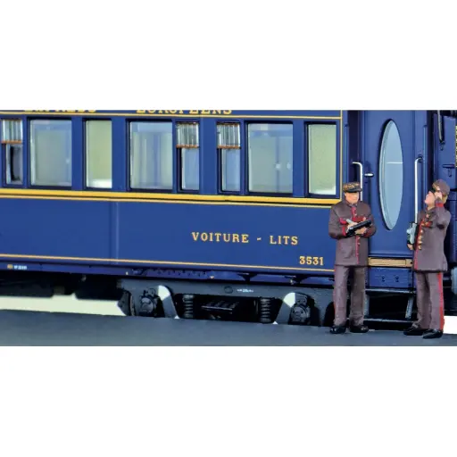 [LS89651] 3 agents de bord pour les voitures CIWL - LS Models 89651 - HO 1/87 - Ep IIIbc