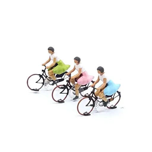 [MAKKb-2] Cycliste femme Magnorail KKb-2 - HO 1/87 - déjà assemblé