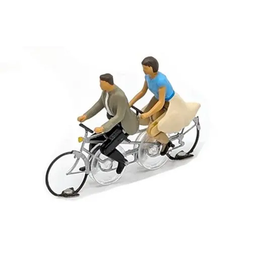 [MAKKD-2] Tandem assemblé homme et femme - Magnorail KKD-2 - HO 1/87