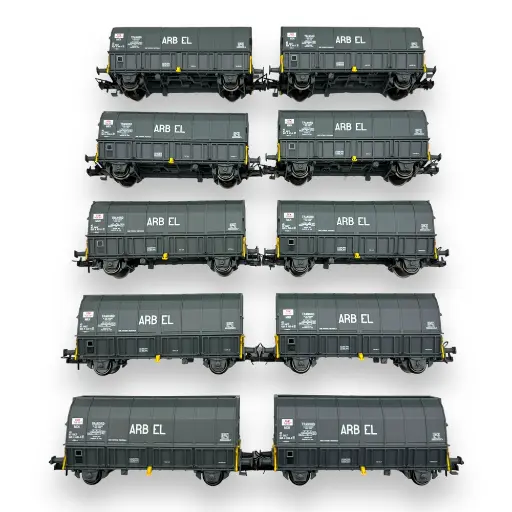 [MA4740] Set de 10 wagons trémies ARBEL - Makette 4740 - HO 1/87 - SNCF - Ep IV - 2R