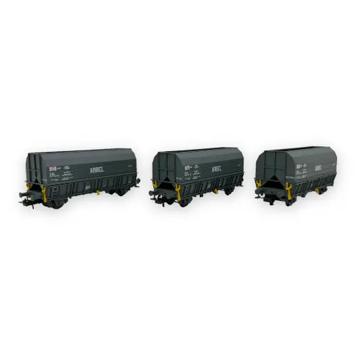 [MA4742] Set de 3 Wagons Trémies ARBEL - Makette 4742 - HO 1/87 - SNCF - EP IV - 2R