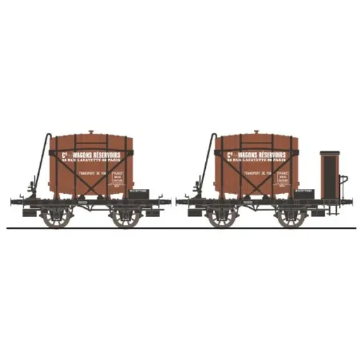 [MA4501] Set de 2 wagons foudres "CWR"- Makette 4501 - HO 1/87 - SNCF - 2R - EP II