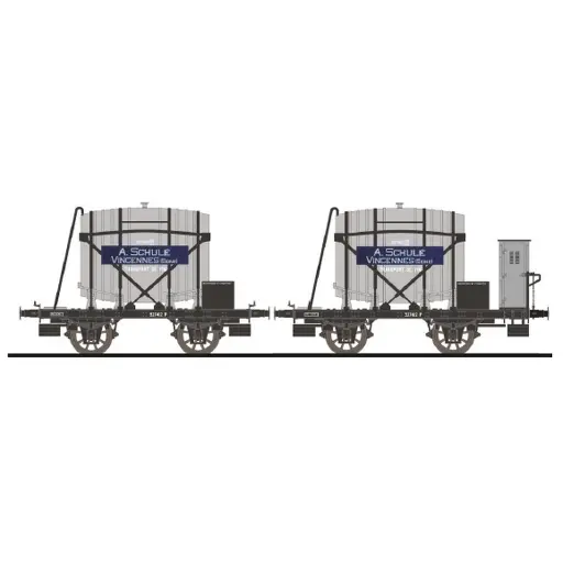 [MA4502] Coffret de 2 wagons foudres A.SCHULE - Makette 4503 - HO 1/87 - SNCF - EP II - 2R