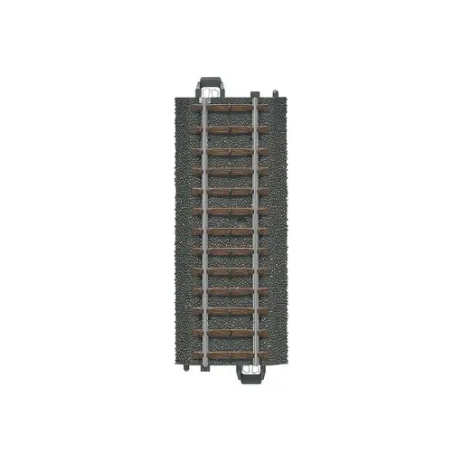 [MA24094] Rail droit ballasté - Marklin 24094 - HO 1/87 - Code 83 - Voie C - Longueur 94,2 mm - 3R