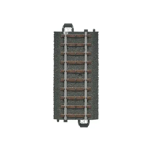[MA24077] Rail droit ballasté - Marklin 24077 - HO 1/87 - Code 83 - Voie C - Longueur 77,5 mm - 3R