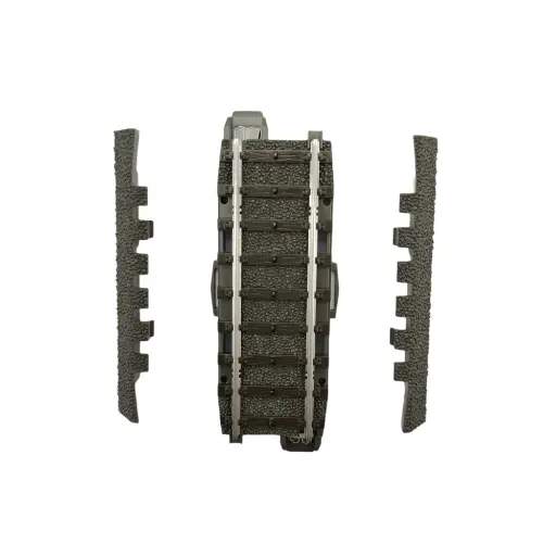 [MA24071] Rail droit Marklin 24071 ballast amovible - 70,8 mm - HO : 1/87 - Code 83 - Voie C