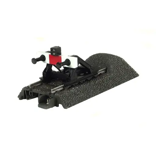 [MA24977] Rail avec butoir Marklin 24977 - 77,5 mm - HO : 1/87 - Code 83 - Voie C