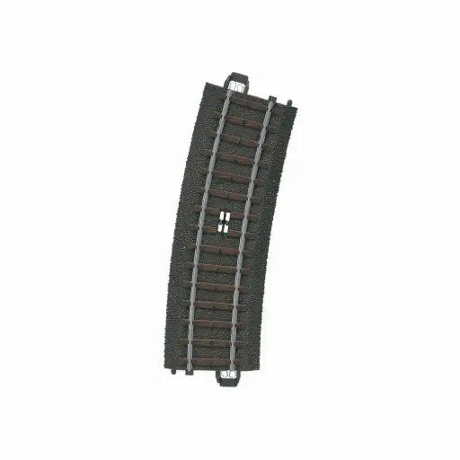[MA24294] Rail courbe ballasté de commutation R2 437,5 mm 15° code 83 voie C - Märklin 24294 - HO 1/87 - 3R