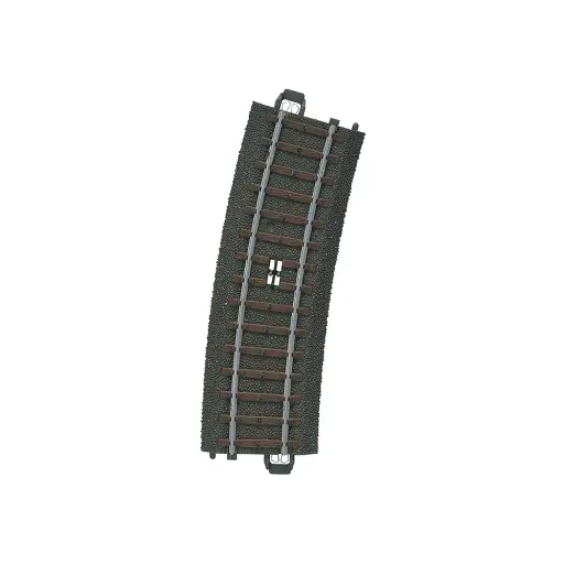 [MA24294] Rail courbe de commande à distance ballasté - Märklin 24294 - HO 1/87 - Code 83 - Voie C