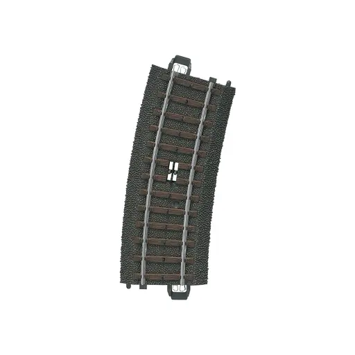 [MA24194] Rail courbe de commande à distance ballasté - Marklin 24194 - HO 1/87 - Code 83 - Voie C