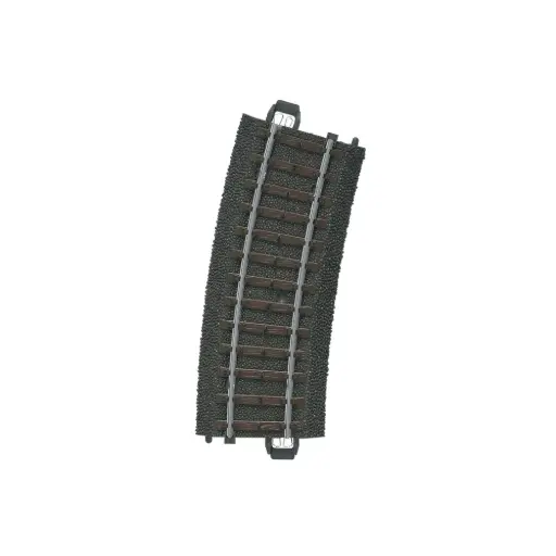 [MA24115] Rail courbe ballasté R1 360 mm 15° code 83 voie C - Märklin 24115 - HO 1/87 - 3R