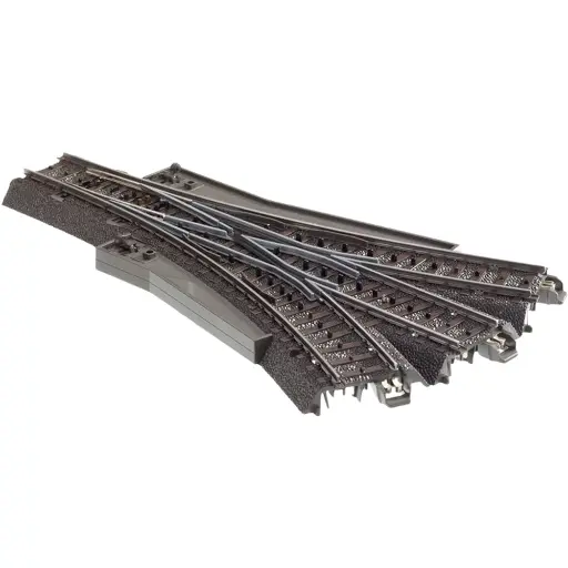 [MA24630] Aiguillage triple Ballasté - R2 437.5MM - 24,3° Marklin 24630 - 188,3 mm - HO 1/87ème - Code 83 - Voie C - 3R