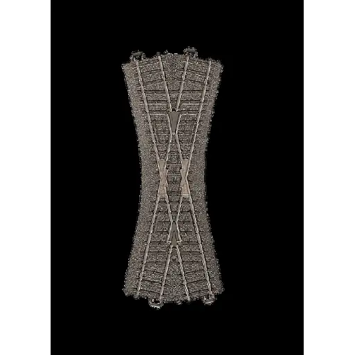 [MA24640] Croisement 24,3° Marklin 24640 - 188,3 mm - HO : 1/87 - Code 83 - Voie C
