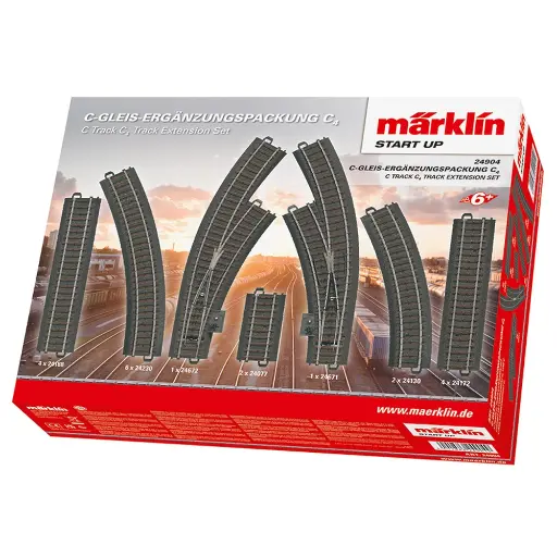 [MA24904] Coffret d'extension C4 - Marklin Start Up 24904 - HO 1/87 - Code 83 - Voie C - 3R