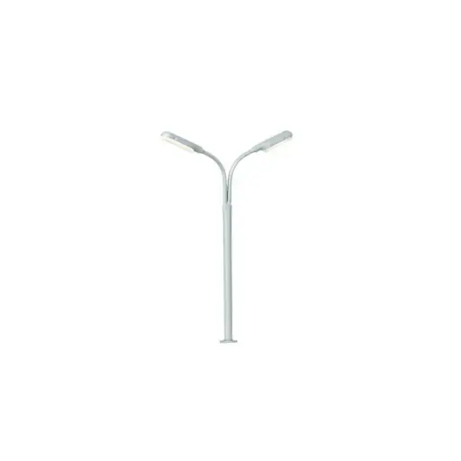 [MA72801] Réverbère en col de cygne 100mm, double - Märklin 72801 - HO 1/87