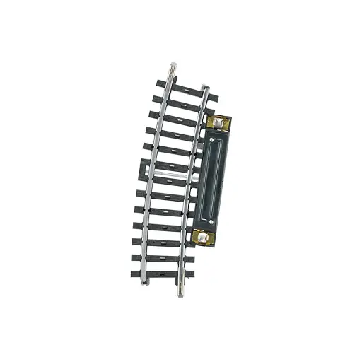 [MA2229] Rail courbe de télécommande - Marklin 2229 - HO 1/87 - Code 83 - Voie K - Angle 15° - Rayon 360mm