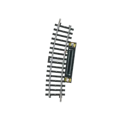 [MA2239] Rail courbe non ballasté - Marklin 2239 - HO 1/87 - Code 83 - Voie K - Angle 15° - Rayon 424,6mm - 3R
