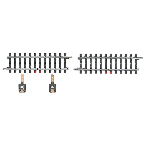 [MA2295] Rails d'alimentation - Marklin 2295 - HO 1/87 - Code 83 - Voie K - Longueur 2 x 90 mm - 3R
