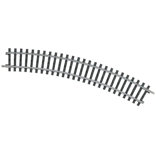 [MA2221] Rail courbe non ballasté - Marklin 2221 - HO 1/87 - Code 83 - Voie K - Angle 30° - Rayon 360mm - 3R