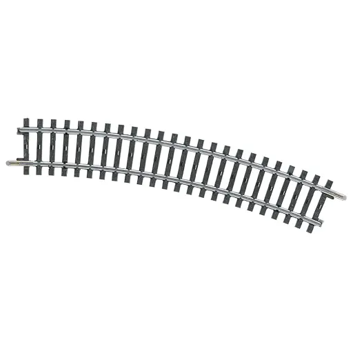 [MA2232] Rail courbe non ballasté - Marklin 2232 - HO 1/87 - Code 83 - Voie K - Angle 22,5° - Rayon 424,6mm - 3R