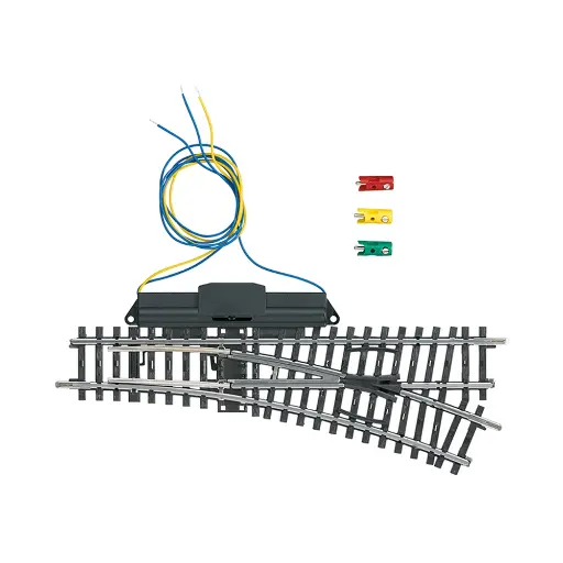 [MA2263] Aiguillage à droite non ballasté - Marklin 2263 - 22° 30' - HO 1/87 - Code 83 - Voie K - 3R