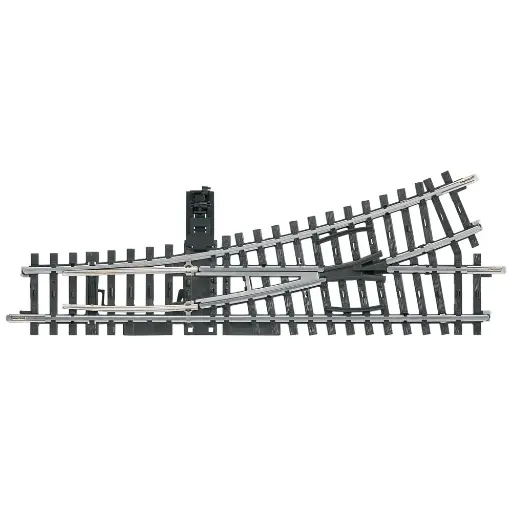 [MA2265] Aiguillage à gauche non ballasté - MARKLIN 2265 - HO 1/87 - Code 83 - Voie K - 3R - Longueur 168.9 mm