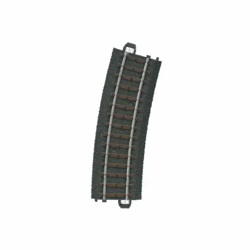 [MA24215] Rail courbe ballasté R2 437,5 mm 15° code 83 voie C - Märklin 24215 - HO 1/87 - 3R