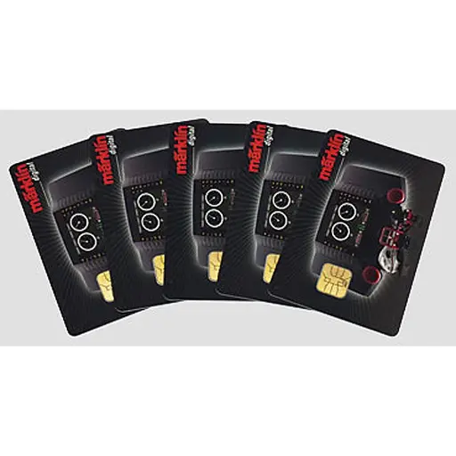 [MA60135] Set de 5 cartes réinscriptibles pour locomotives.