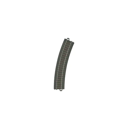 [MA20224] Rail courbe ballasté - Marklin 20224 - HO 1/87 - Code 83 - Voie C - 3R - Rayon R2 437.5 mm