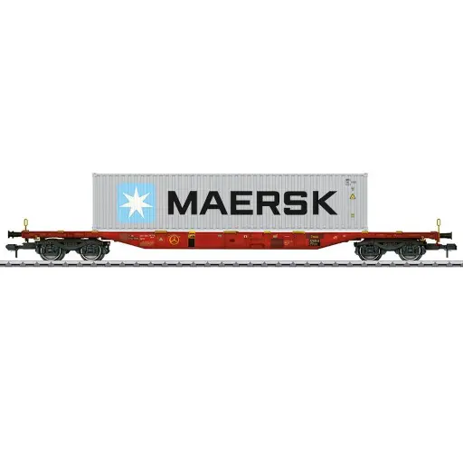 [MA58642] Wagon porte-conteneurs type Sgnss "MAERSK" Marklin 58642 - I 1/32 - DB - EP VI