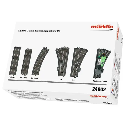 [MA24802] Set de voies complémentaire Marklin 24802 - HO 1/87 - Voie C - D2