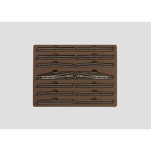 [MA8190] Coffret d'extension E avec aiguillages commande manuelle MARKLIN 8190 - Z 1/220