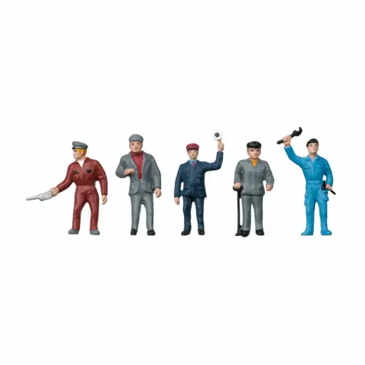 [MA56405] Set 3 personnages "Personnel ferroviaire" Marklin 56405 - I : 1/32 - EP III / IV
