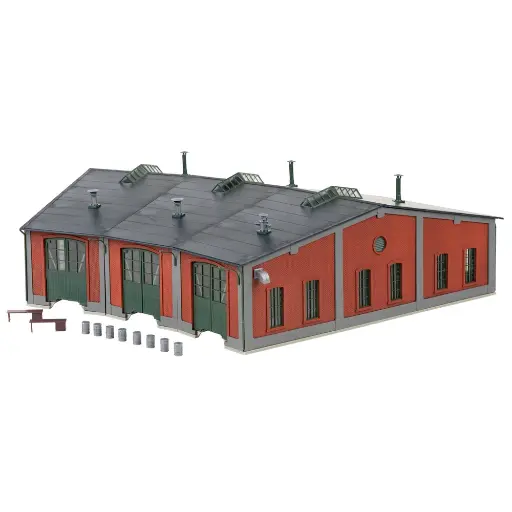[MA72887] Rotonde pour 3 locomotives miniatures Marklin 72887 - HO 1/87 - 377 x 494 x 129 mm