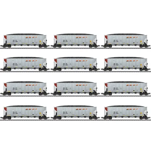 [MA45666] Coffret Hopper Car BNSF - MARKLIN 45666 - HO 1/87 - EP VI - 3R
