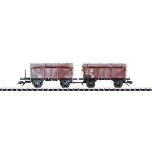 [MA46018] Coffret de 2 wagons à couvercles rabattables - Märklin 46018 - HO 1/87 - SNCB - Ep III - 3R