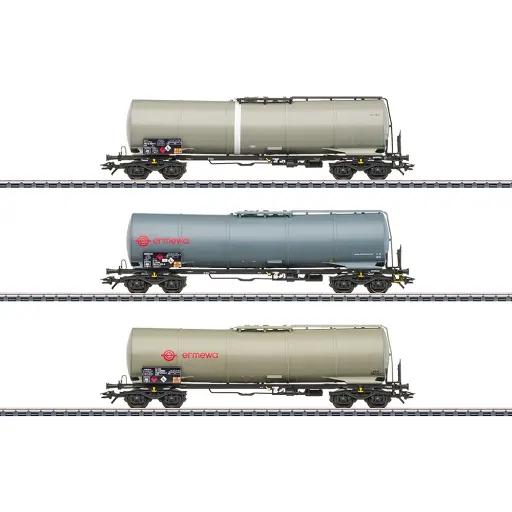 [MA46545] Coffret de 3 wagons citerne Ermewa - Märklin 46545 - HO 1/87 - SNCF - 3R