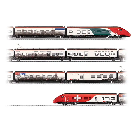 Rame automotrice RABe 501 Giruno - Märklin 39811 - HO 1/87 - CFF - 3R - EP VI - DCC Son