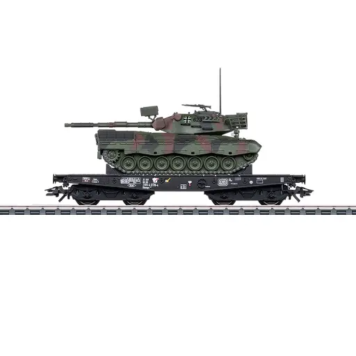 [MA48878] Wagon plat Rlmmps pour le transport de charges lourdes - Märklin 48878 - DB - HO 1/87 - EP. IV