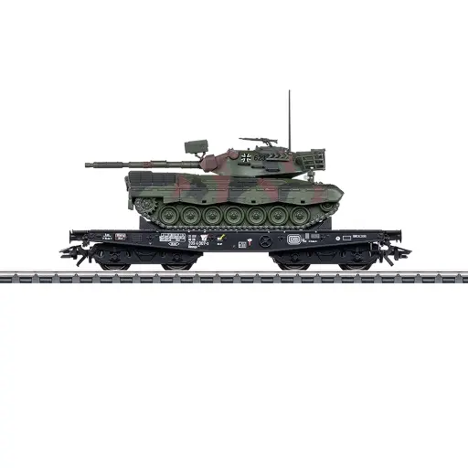 [MA48879] Wagon porte chars Rlmmps - Märklin 48879 - HO 1/87 - DB - EP IV - 3R