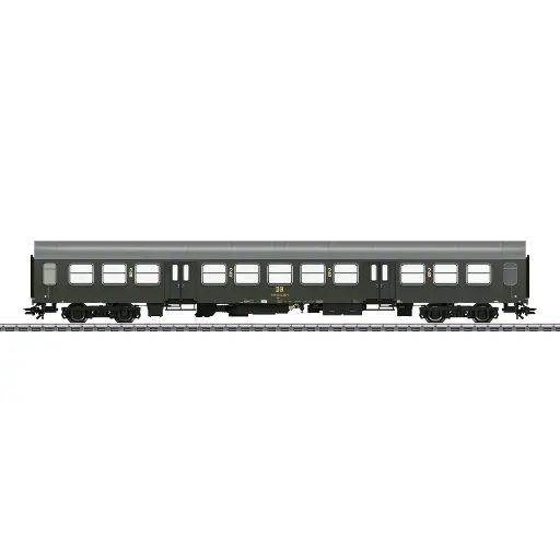 [MA42581] Voiture voyageurs à accès central de Halberstadt - Märklin 42581 - DR - HO 1/87 - EP. IV