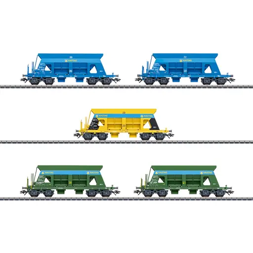 [MA46336] Coffret de wagons à déchargement automatique "HASTAG" - Märklin 46336 - HO 1/87 - EP VI - 3R