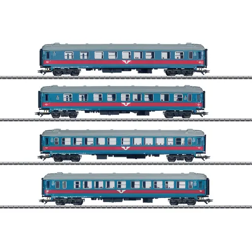 [MA43789] Coffret de voitures grandes lignes - Märklin 43789 - HO 1/87 - SJ - EP V - 3R