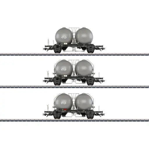 [MA46632] Coffret de wagons à cuves sphériques Uces et Ucs-y - Märklin 46632 - NS - HO 1/87 - EP. IV