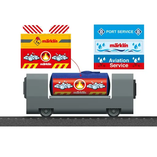 [MA44142] Wagon citerne avec autocollants - Märklin my world 44142 - HO 1/87