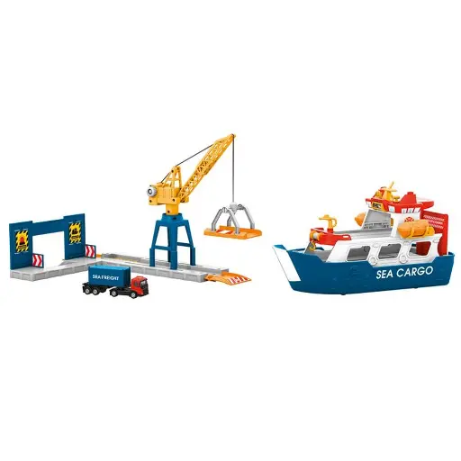[MA72223] Coffret Cargo et grue portuaire avec camion MARKLIN MY WORLD 72223 - HO 1/87