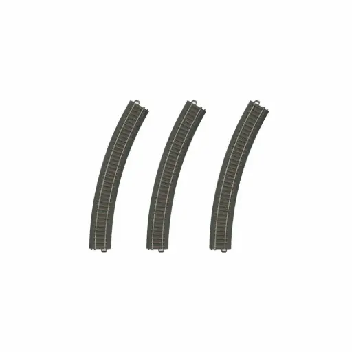 [MA20330] 3 rails courbes ballastés R3 515 mm 30° code 83 voie C - Märklin Start up 20330 - HO 1/87 - 3R