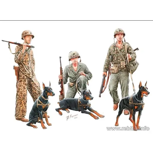 [MB35155] Chien en service - Corps des Marines US - Master Box Ltd 35155 - 1/35