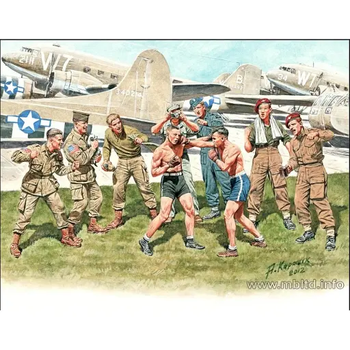 [MB35150] Match Amicale de Boxe  - Parachutistes - Master Box Ltd 35150 - 1/35