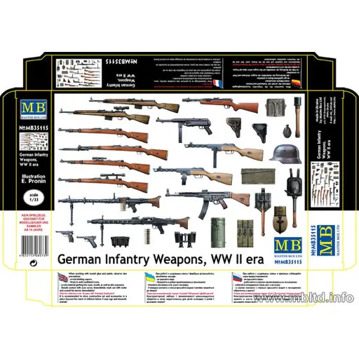 [MB35115] Armes d'infanterie Allemande - Master Box 35115 - 1/35